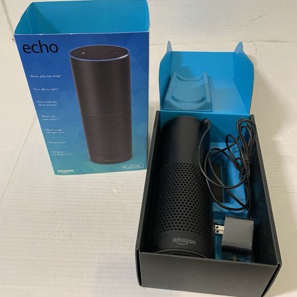 Amazon Echo 1st Generation Smart Assistant - Black Sk705di with Box - Picture 1 of 7